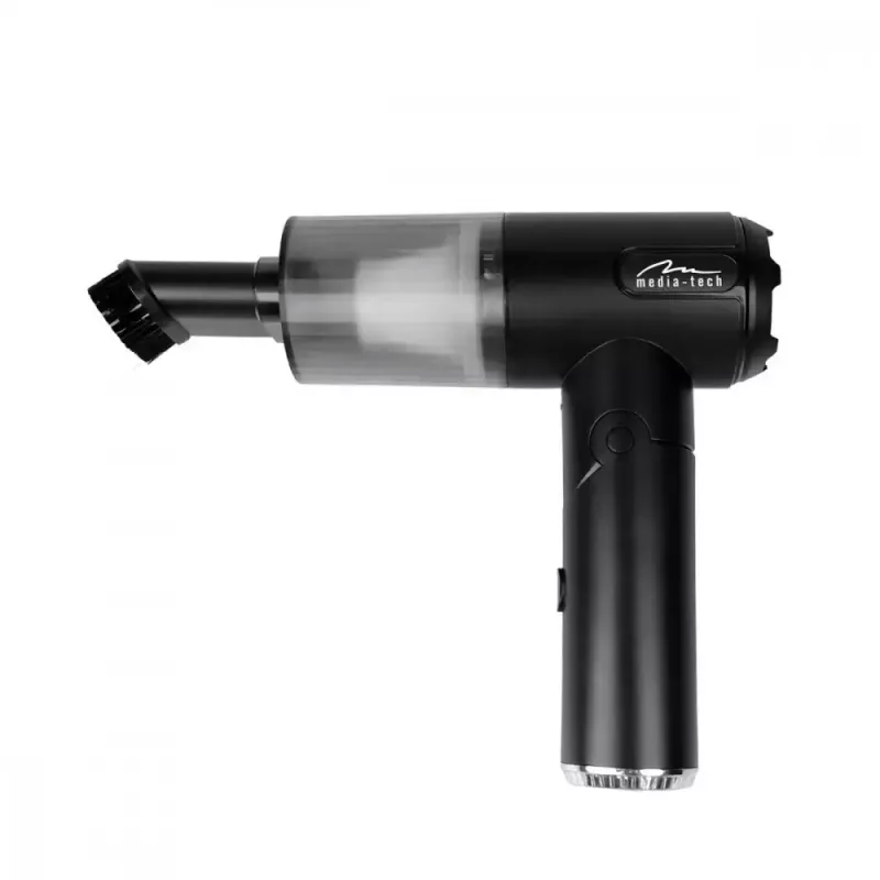 Mini orapūtė MEDIA-TECH MT6538 2 IN 1 Jet Air Duster — belaidis rankinis valytuvas, 2000 mAh, 65 W, 2500 l/min, 7000 Pa