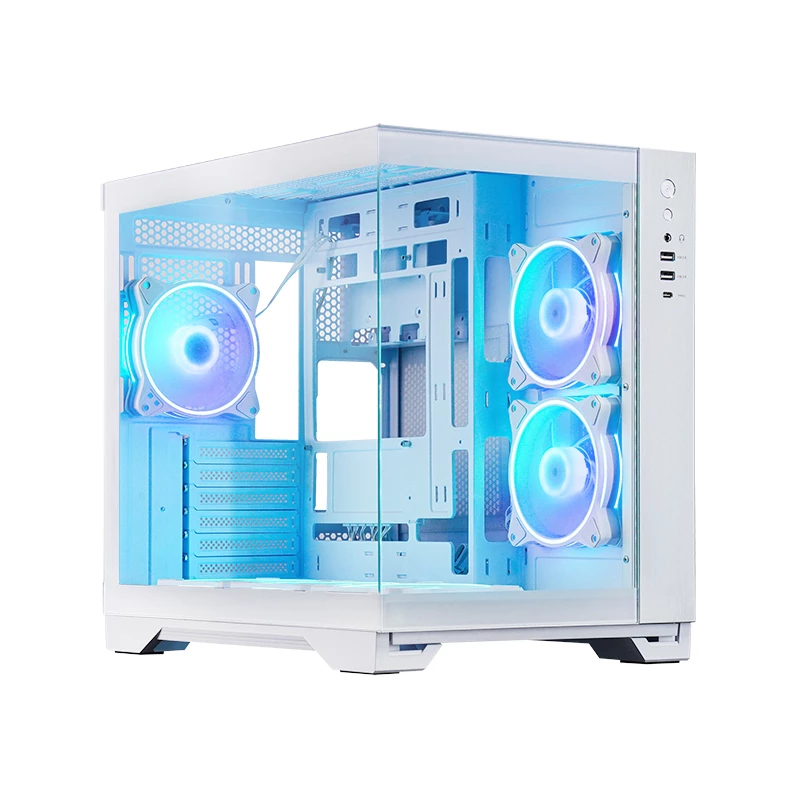 Chieftec GM-30W-TG-OP kompiuterio korpusas Cube Baltas