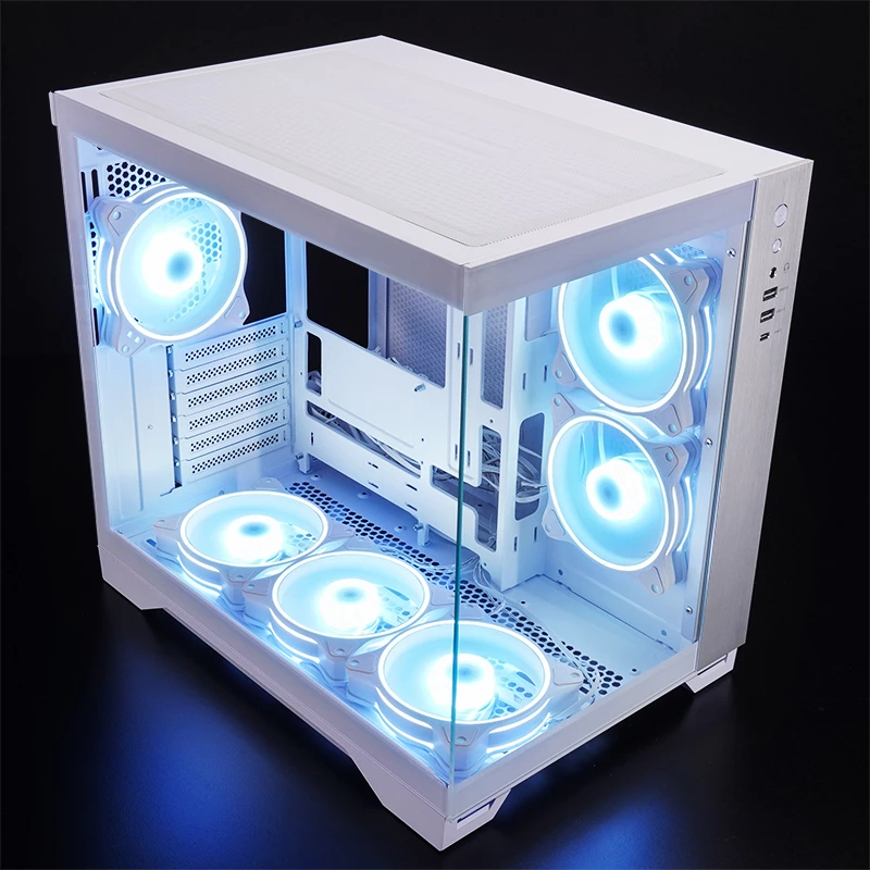 Chieftec GM-30W-TG-OP kompiuterio korpusas Cube Baltas