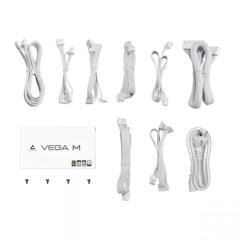 Chieftec Vega PPG-750-CW maitinimo blokas 750 W 24-pin ATX ATX Baltas