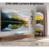 Hisense 120L5ND projekcinis televizorius Ultra trumpojo atstumo projektorius 2700 ANSI liumenų DLP UHD 4K (3840x2160) Juoda, Sidabrinė 3D