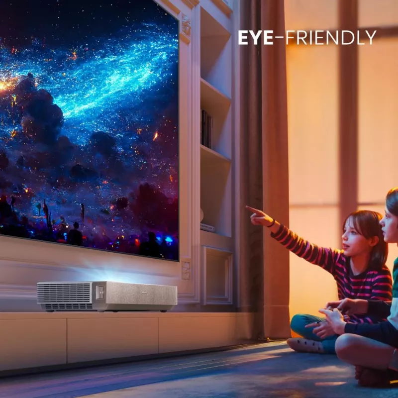 Hisense 120L5ND projekcinis televizorius Ultra trumpojo atstumo projektorius 2700 ANSI liumenų DLP UHD 4K (3840x2160) Juoda, Sidabrinė 3D