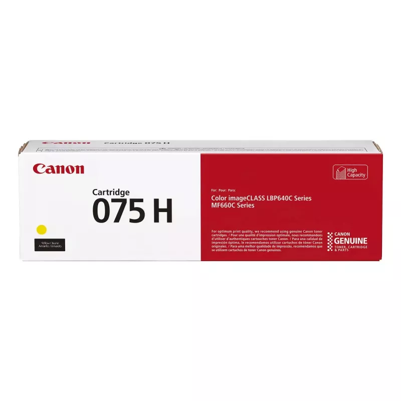 Canon 075 didelės talpos toneris 2500 puslapių geltonas