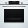 Įmontuojama elektrinė orkaitė Bosch Serie 6 HBG536EW4 — 71 l, 3400 W, balta, EasyClean, 10 automatinių programų