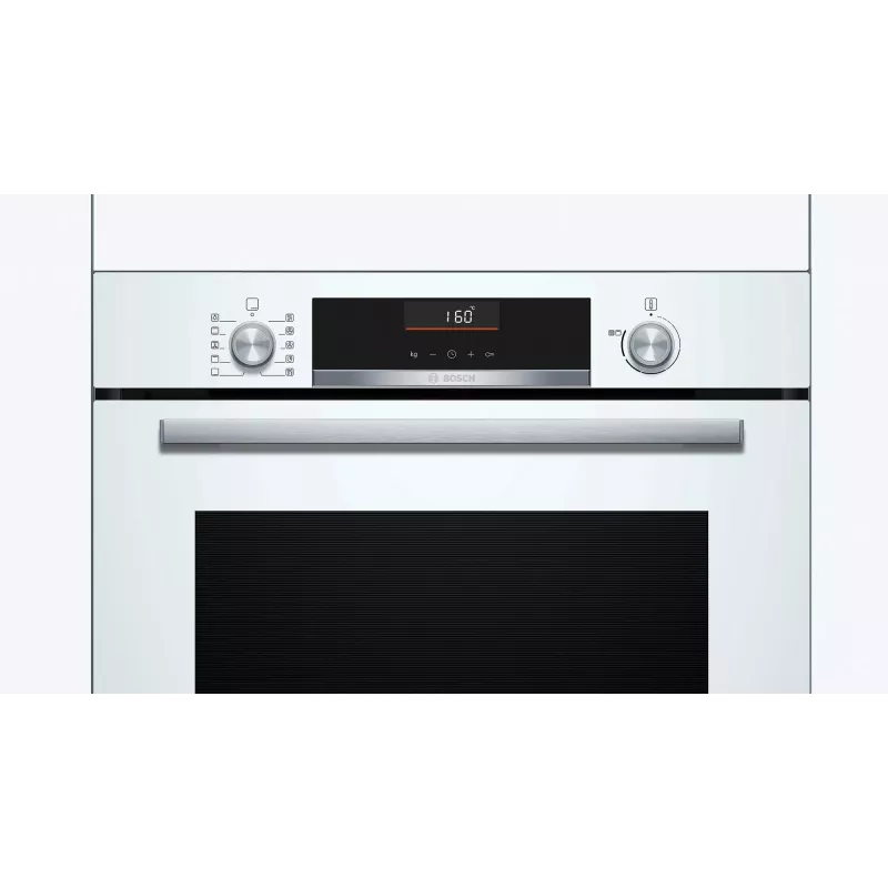 Įmontuojama elektrinė orkaitė Bosch Serie 6 HBG536EW4 — 71 l, 3400 W, balta, EasyClean, 10 automatinių programų