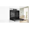 Įmontuojama elektrinė orkaitė Bosch Serie 6 HBG536EW4 — 71 l, 3400 W, balta, EasyClean, 10 automatinių programų