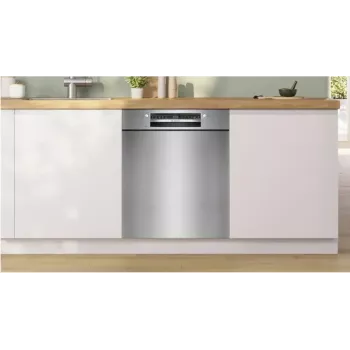 Įmontuojama indaplovė Bosch SMU2HVS06E — 60 cm pilno dydžio, 14 komplektų, 5 programos, Šilumokaičio džiovinimas