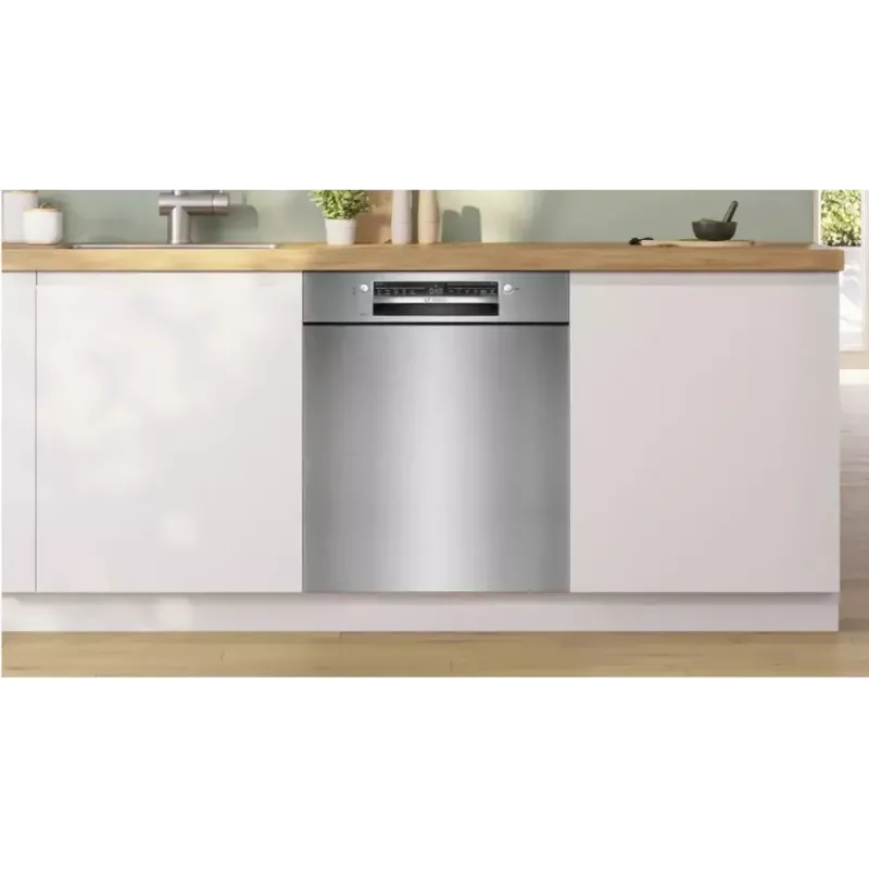Įmontuojama indaplovė Bosch SMU2HVS06E — 60 cm pilno dydžio, 14 komplektų, 5 programos, Šilumokaičio džiovinimas