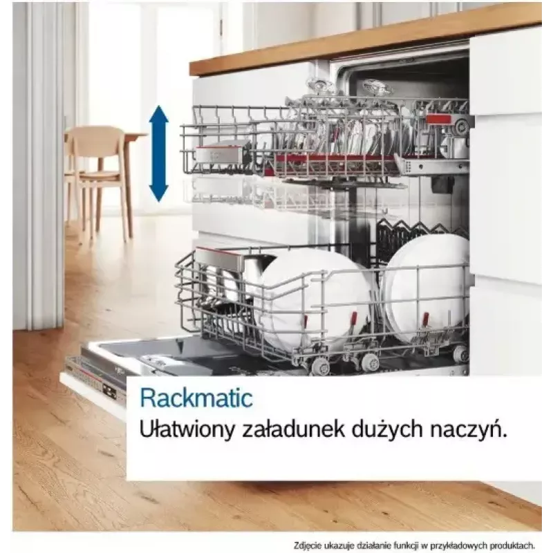 Įmontuojama indaplovė Bosch SMU2HVS06E — 60 cm pilno dydžio, 14 komplektų, 5 programos, Šilumokaičio džiovinimas