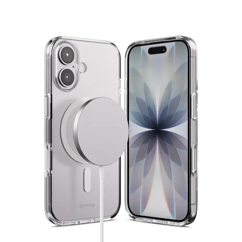 Crong Clear MAG Cover dėklas su MagSafe, skirtas iPhone 17, permatomas CRGCLRMIP1763TRS