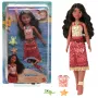 Disney Vaiana 2 žaislai, plaukiojanti Tautai Vaiana mados lėlė su 2 priedais ir spalvą keičiančiu liemeniu