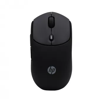 HP 400 Quiet Juoda belaidė pelė, abiem rankoms tinkama, RF belaidis ryšys + Bluetooth, 6000 DPI, juoda