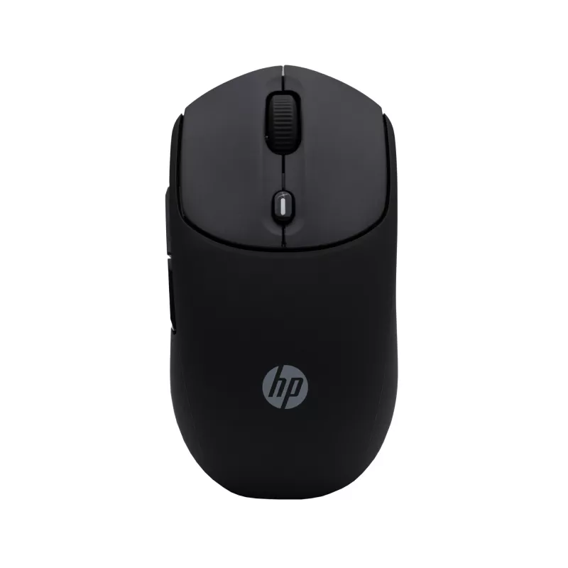 HP 400 Quiet Juoda belaidė pelė, abiem rankoms tinkama, RF belaidis ryšys + Bluetooth, 6000 DPI, juoda