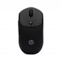 HP 400 Quiet Juoda belaidė pelė, abiem rankoms tinkama, RF belaidis ryšys + Bluetooth, 6000 DPI, juoda
