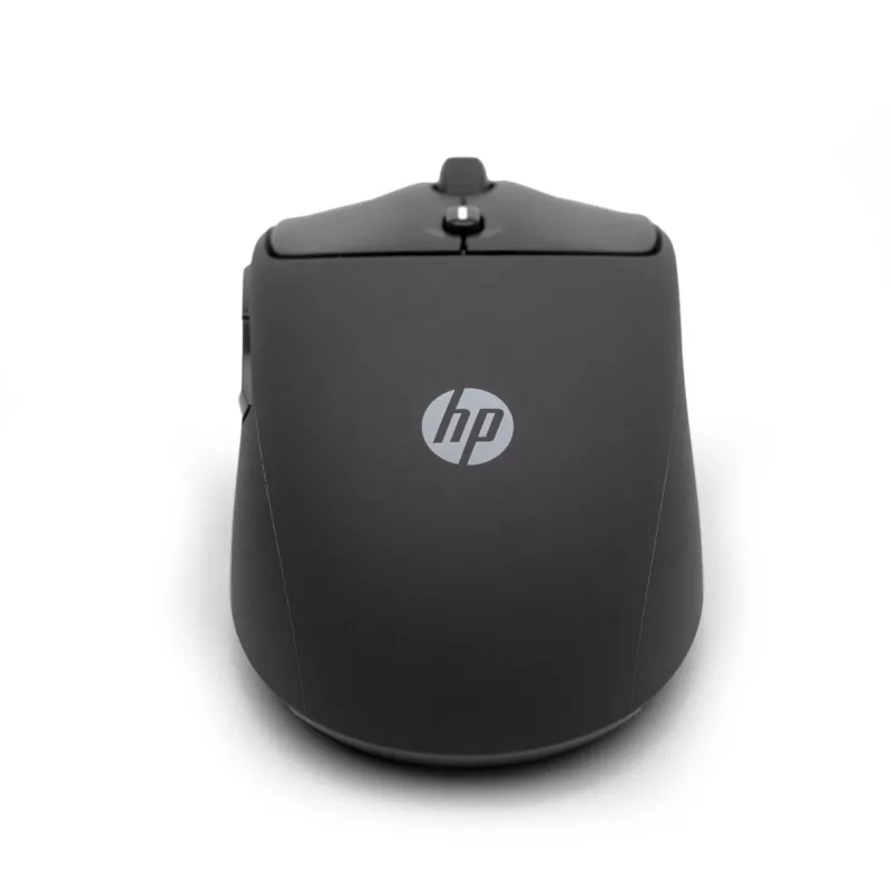 HP 400 Quiet Juoda belaidė pelė, abiem rankoms tinkama, RF belaidis ryšys + Bluetooth, 6000 DPI, juoda