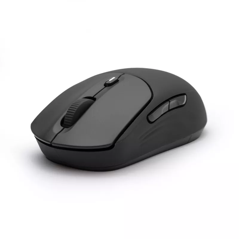 HP 400 Quiet Juoda belaidė pelė, abiem rankoms tinkama, RF belaidis ryšys + Bluetooth, 6000 DPI, juoda