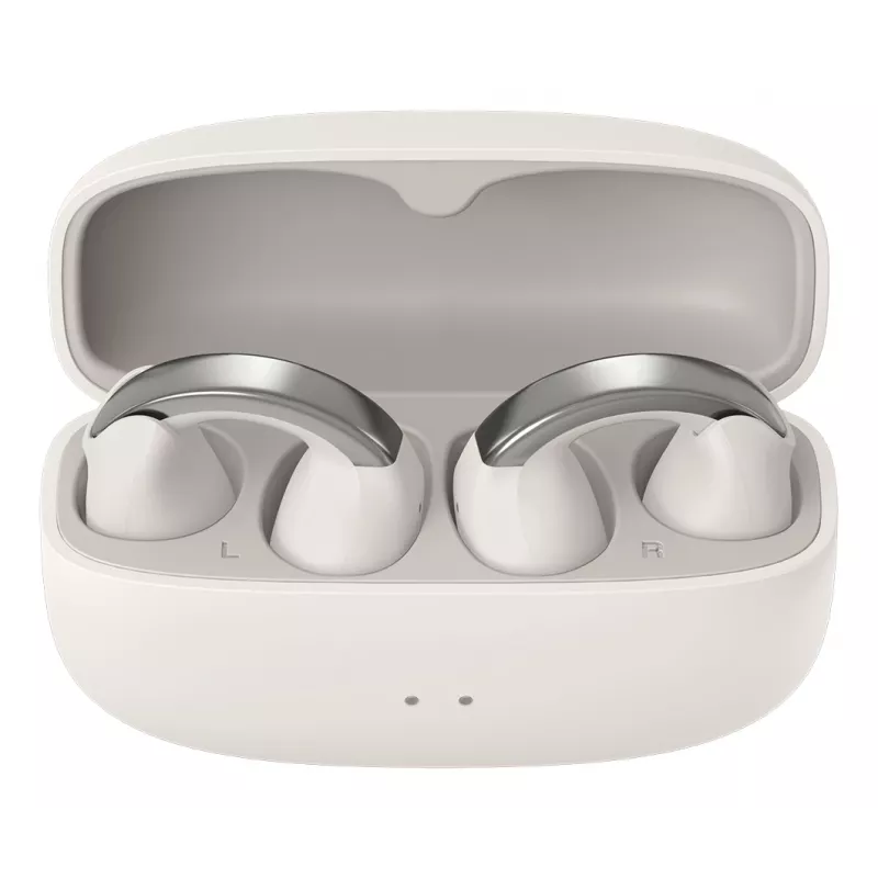 JVC HA-NP1T ausinės True Wireless Stereo (TWS) Ausies užkabinimo Skambučiai/Muzika USB Type-C Bluetooth Sidabrinė, Balta