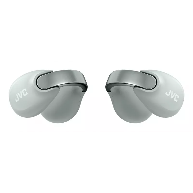 JVC HA-NP1T ausinės True Wireless Stereo (TWS) ausų spaustukas skambučiams / muzikai USB Type-C Bluetooth pilka, sidabrinė
