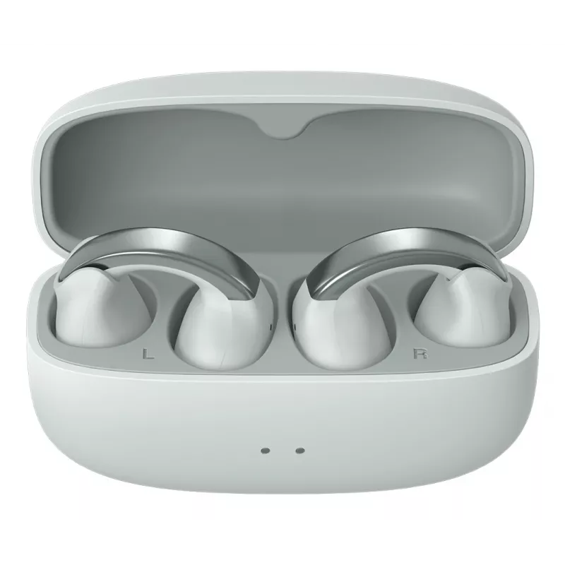 JVC HA-NP1T ausinės True Wireless Stereo (TWS) ausų spaustukas skambučiams / muzikai USB Type-C Bluetooth pilka, sidabrinė