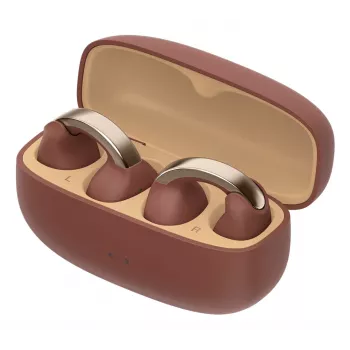 JVC HA-NP1T laisvų rankų įranga, tikras belaidis stereofoninis (TWS), ausies spaustukas, skambučiai / muzika, USB Type-C, Bluetooth, ruda, sidabrinė