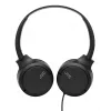 JVC HA-S33UC ausinės, binauralinės, laidinės, galvos lankelio tipo, 2 tvarkyklės 29,7 mm, 20–20000 Hz, 1,2 m laidas, įmontuotas mikrofonas, juodos