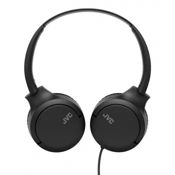 JVC HA-S33UC ausinės, binauralinės, laidinės, galvos lankelio tipo, 2 tvarkyklės 29,7 mm, 20–20000 Hz, 1,2 m laidas, įmontuotas mikrofonas, juodos