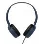 Laidinės binauralinės ausinės JVC HA-S33UCAU su galvos lankeliu, USB-C, 2 tvarkyklės 2,97 cm, 20–20000 Hz, laidas 1,2 m, mėlynos