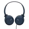 Laidinės binauralinės ausinės JVC HA-S33UCAU su galvos lankeliu, USB-C, 2 tvarkyklės 2,97 cm, 20–20000 Hz, laidas 1,2 m, mėlynos