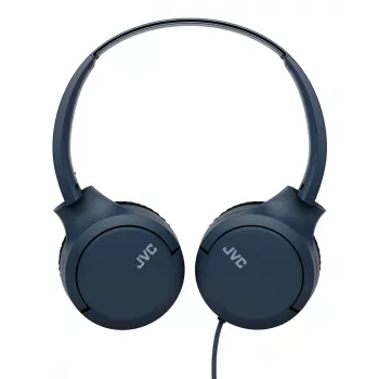 Laidinės binauralinės ausinės JVC HA-S33UCAU su galvos lankeliu, USB-C, 2 tvarkyklės 2,97 cm, 20–20000 Hz, laidas 1,2 m, mėlynos