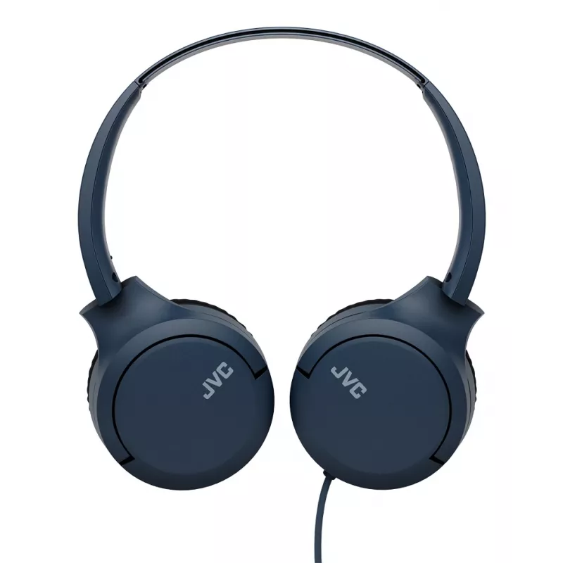 Laidinės binauralinės ausinės JVC HA-S33UCAU su galvos lankeliu, USB-C, 2 tvarkyklės 2,97 cm, 20–20000 Hz, laidas 1,2 m, mėlynos