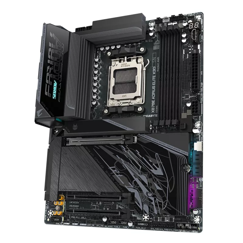 Motininė plokštė GIGABYTE X870E AORUS ELITE X3D, AMD AM5, ATX