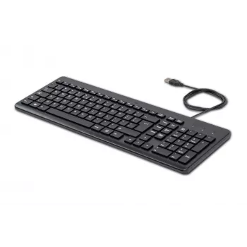 HP 150 laidinė klaviatūra, pilno dydžio (100 %), laidinė, USB, mechaninė, QWERTY, juoda