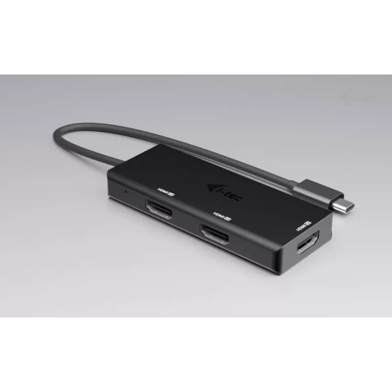 i-tec USB-C Triple 4K HDMI vaizdo adapteris, maitinimo tiekimas 100 W