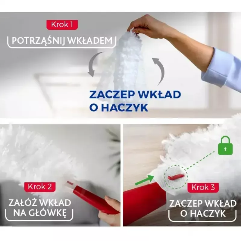 Pakaitinių šluosčių rinkinys VILEDA Flex&Catch 177662 – 10 pakaitinių įdėklų