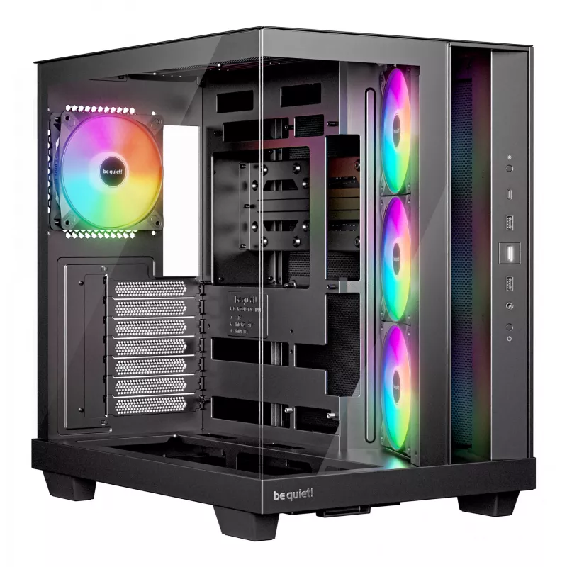 PC korpusas be quiet! Light Base 500 LX Juoda Midi Tower ATX 3x 120mm ventiliatoriai