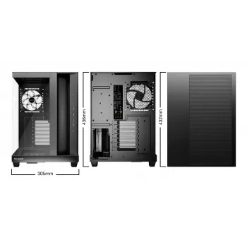 PC korpusas be quiet! Light Base 500 LX Juoda Midi Tower ATX 3x 120mm ventiliatoriai
