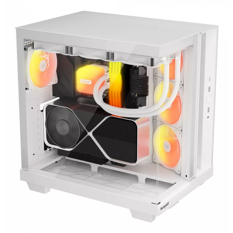 PC korpusas be quiet Light Base 500 LX White Midi Tower ATX/PS2 PSU palaikymas 3x120 mm priekyje 1x120 mm gale palaiko 2,5/3,5 col. diskus 305×436×432 mm