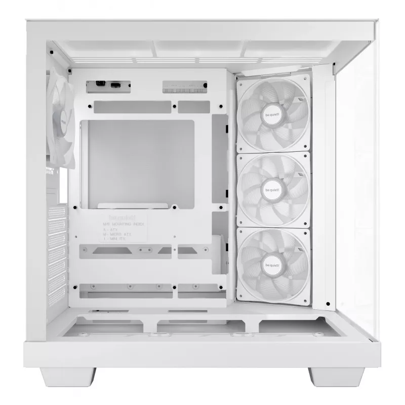 PC korpusas be quiet Light Base 500 LX White Midi Tower ATX/PS2 PSU palaikymas 3x120 mm priekyje 1x120 mm gale palaiko 2,5/3,5 col. diskus 305×436×432 mm