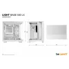 PC korpusas be quiet Light Base 500 LX White Midi Tower ATX/PS2 PSU palaikymas 3x120 mm priekyje 1x120 mm gale palaiko 2,5/3,5 col. diskus 305×436×432 mm