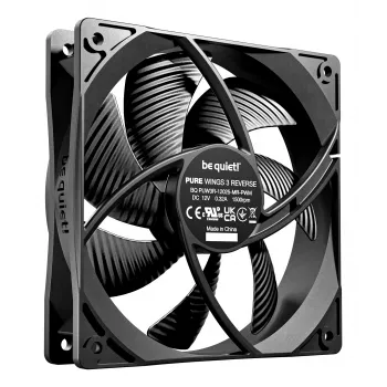 be quiet Pure Wings 3 120mm | PWM Reverse Triple-Pack Kompiuterio korpuso ventiliatorius 12 cm Juodas 3 vnt.