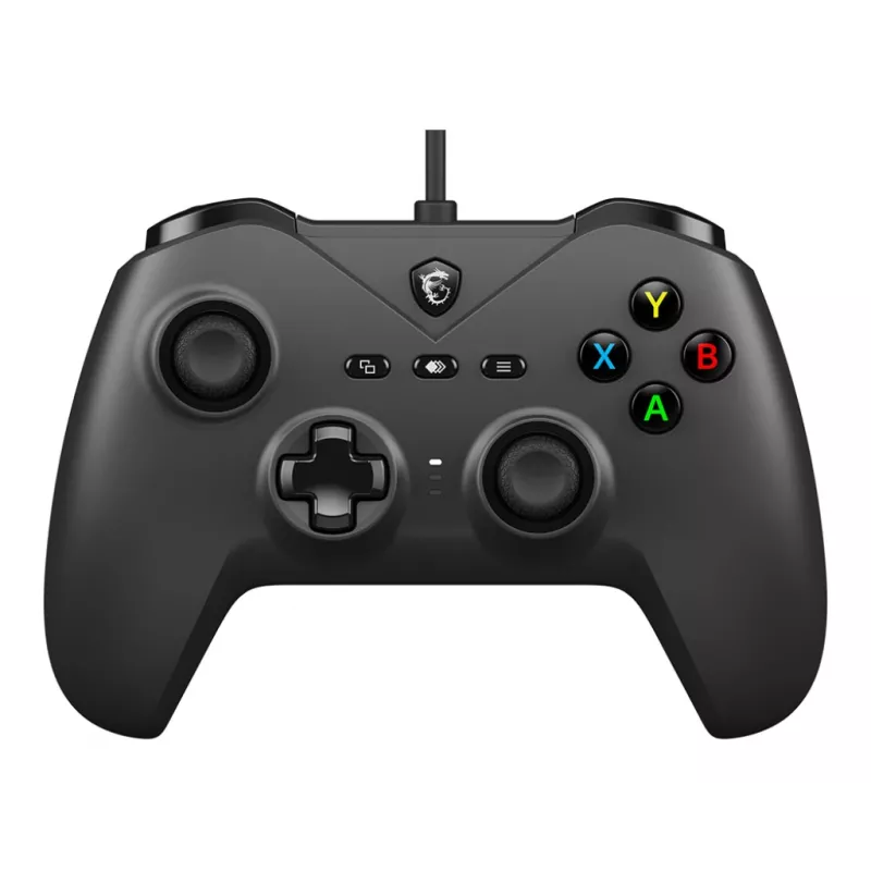 MSI FORCE GC200 žaidimų valdiklis juodas USB žaidimų pultas analoginis / skaitmeninis Android, PC