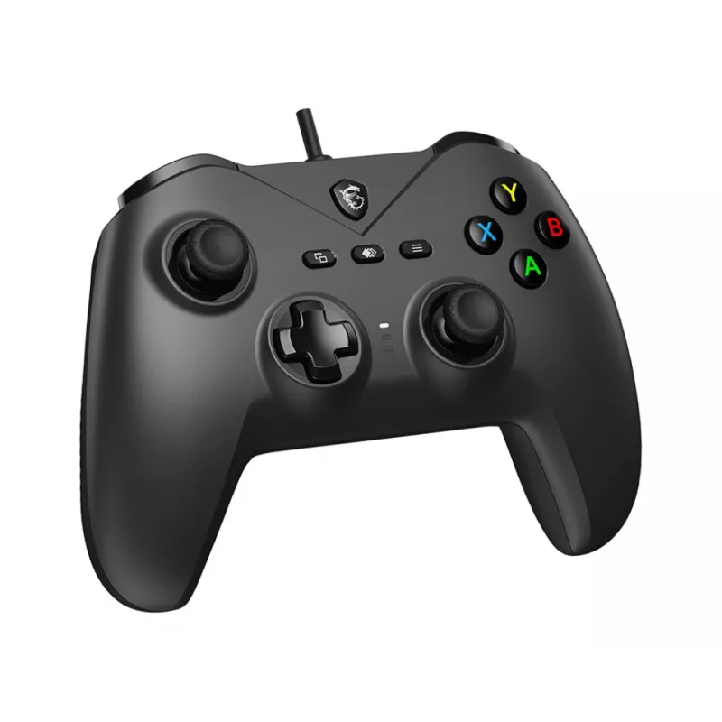 MSI FORCE GC200 žaidimų valdiklis juodas USB žaidimų pultas analoginis / skaitmeninis Android, PC