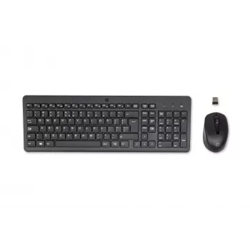 HP 330 belaidės pelės ir klaviatūros rinkinys, pilno dydžio (100 %), belaidė, RF belaidė, QWERTY, juoda, pelė įtraukta