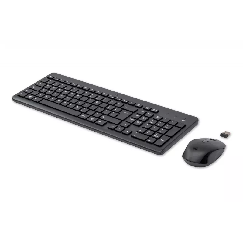 HP 330 belaidės pelės ir klaviatūros rinkinys, pilno dydžio (100 %), belaidė, RF belaidė, QWERTY, juoda, pelė įtraukta