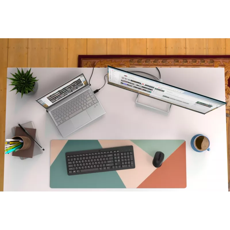 HP 330 belaidės pelės ir klaviatūros rinkinys, pilno dydžio (100 %), belaidė, RF belaidė, QWERTY, juoda, pelė įtraukta