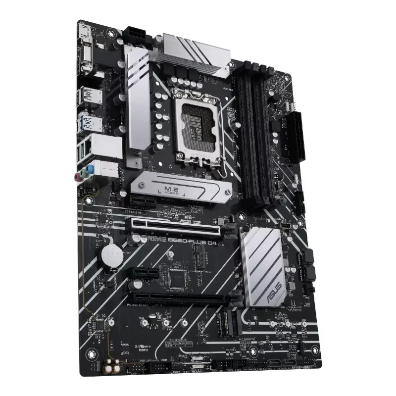 Motininė plokštė ASUS PRIME B660-PLUS D4 — Intel B660, LGA 1700, ATX, DDR4, 4× DIMM, 128 GB, 3× M.2, 2.5 Gb LAN
