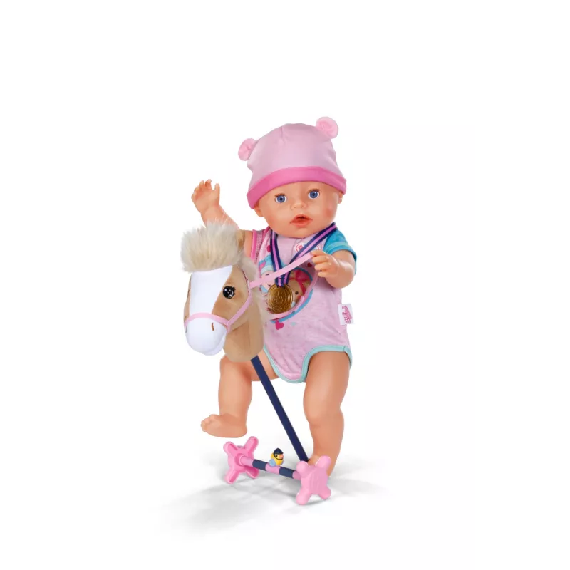 Lėlių aksesuarų rinkinys ZAPF BABY born Hobby Horsing rinkinys 43 cm lėlėms, daugiaspalvis, nuo 3 metų