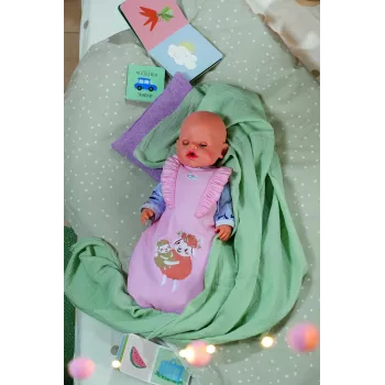 Lėlės miegmaišis ZAPF BABY born Sleeping Bag Flower, audinys, sulankstomas, nuo 3 metų