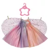 Lėlės suknelė ZAPF BABY born Rainbow Nightdress, skirta 3–12 m., tekstilė, įvairių spalvų, sulankstoma