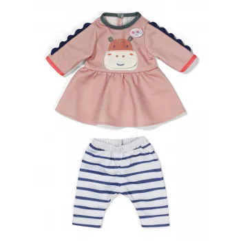 Suknelė lėlei ZAPF BABY born Dress Jungle 36 cm lėlėms, įvairiaspalvė, sulankstoma, nuo 1 metų